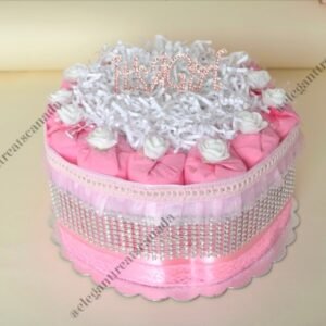 It's A Girl Pink Diaper Cake