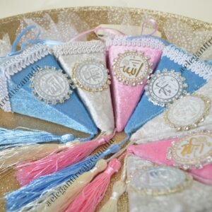 Islamic Velvet Pyramid Candy Box