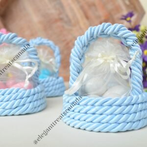 Silky Blue Baskets