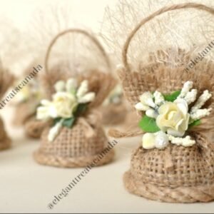 Lavender Pouch Baskets