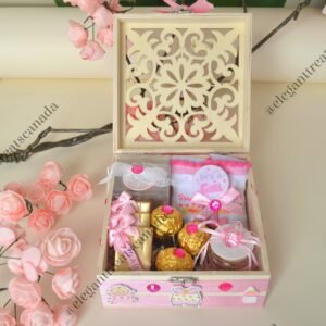 Pink Baby Gift Box Arrangement