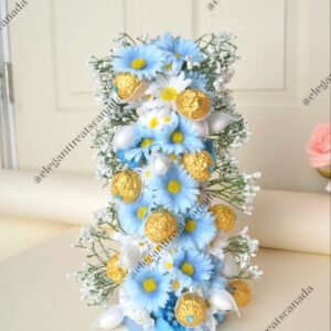 Blue Flower & Chocolate Tower